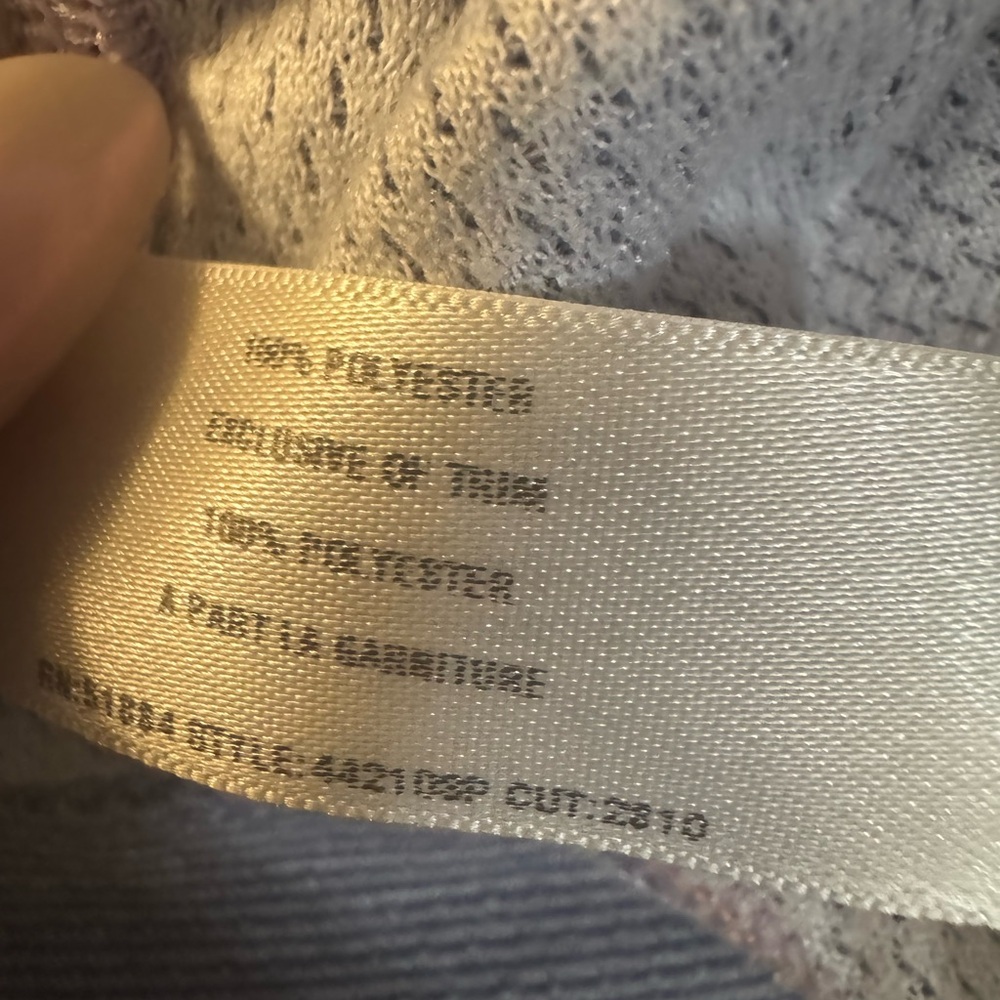 Patagonia Apilene Long Sleeve Shirt Medium Purple White - Picture 5 of 5